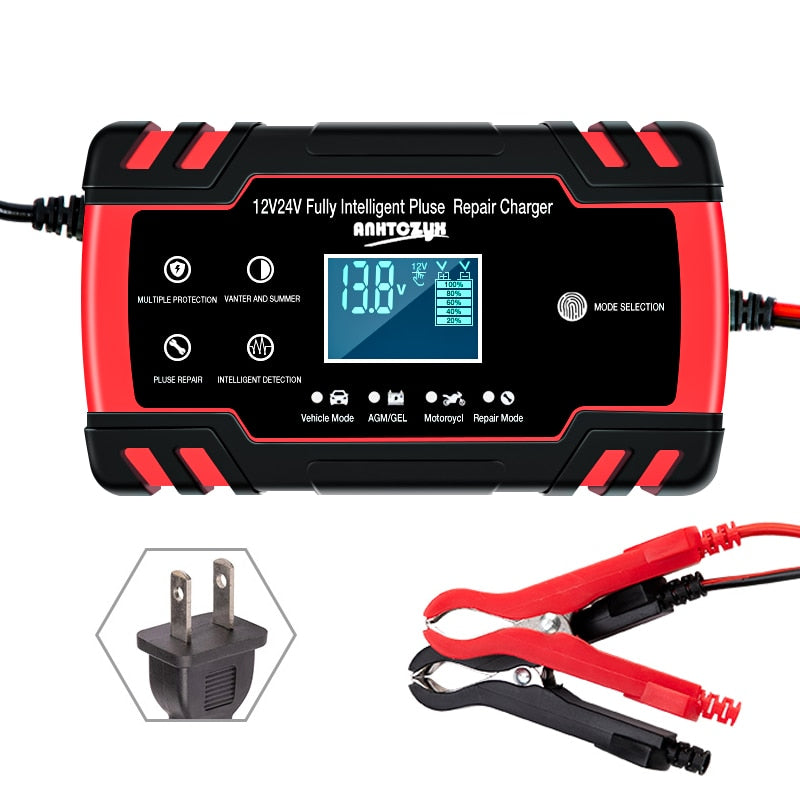 Car Battery Charger with Pulse Repair